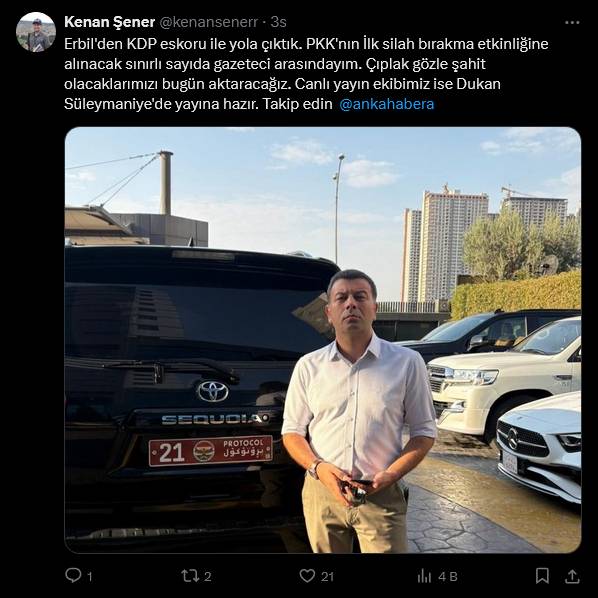 PKK'nın silah bırakma törenine katılan ekran yüzleri ve gazeteciler neler paylaştı? İşte o paylaşımlar 3